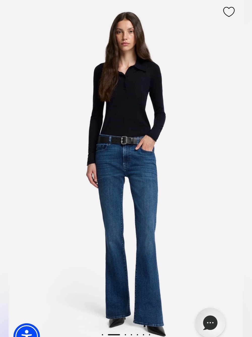 Seven7 Dark Blue Slim Boot Jeans Cowgirl Western Boho Festival